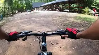 Pedestrians and Lakes - Relaxing Bike Ride through Burke Lake Park - Fairfax, VA (1/4)