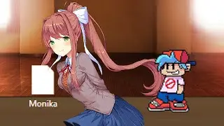 M.U.G.E.N - DDLC Monika Boss Fight VS FNF Boyfriend