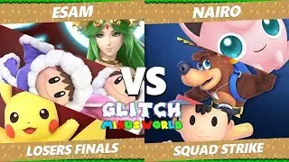 Glitch 7 SSBU - PG | ESAM Vs. NRG | Nairo - Smash Ultimate Squad Strike Losers Finals