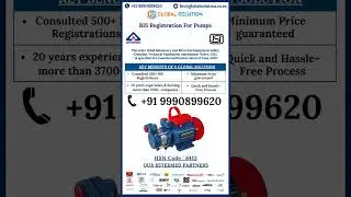 BIS Certification for Pumps | BIS Registration for Pumps | Pumps Manufacturers