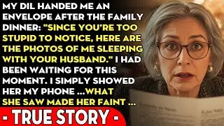 My daughter-in-law handed me an envelope after the family dinner_ _Since you&rsquo;re too stupid to notice