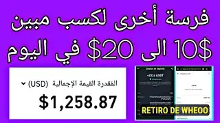 كسب مبين 10$ دولار الى 20$ دولار في اليوم Wheoo