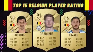 FIFA 23 | TOP 15 BELGIUM PLAYER RATINGS 😱💪 | COURTOIS,DE BRUYNE HAZARD...