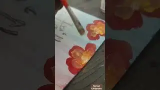 floral background painting part 2#art #painting
