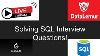 Solving  SQL Interview Questions LIVE! | Data Lemur and LeetCode