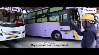 Prasanna Purple Buses Maintained & Clean | Ad by Amicable Crew PVT. LTD.