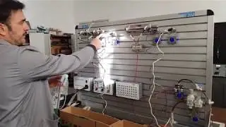 Montaje secuencia electroneumática A+B+B A