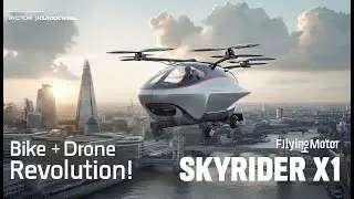 Rictor Skyrider X1: The Flying Motorcycle Revolution | Bike Meets Drone at CES 2025!🚁