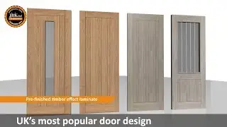 Laminate internal doors | Hudson Oak and Colorado Grey