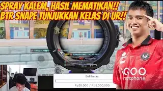 Refleks Cepat & Aim Rapat! BTR Snape Tunjukkan Kelasnya di UR #pubgmobile 3.9