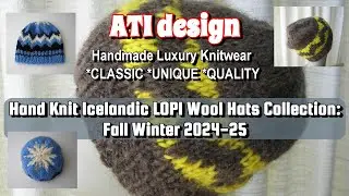Hand Knit Icelandic LOPI Wool Hats collection 🙌💖🙌 ATI Design Hand Knit with Positive Reiki Energy