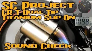 SOUND CHECK - SC PROJECT CR-T DUAL TIP TITANIUM EXHAUST SYSTEM - KTM 1290 SUPER DUKE