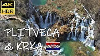 🇭🇷 Plitvice Lakes & Krka National Park, Croatia - Aerial Drone Tour 4k - Travel the Balkans