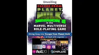 MMRPG Escape From Planet Hulk [NOT so STARTER SET] Family Friends Roll20 OBS Session 2 2025