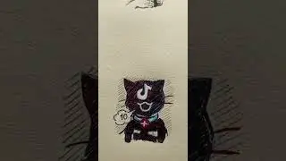 OC Art!👀 Worth it for 10 likes? Does Art Algorithm Hates Me!💀🥀#cat #unexpected #artlovers #oc #ar