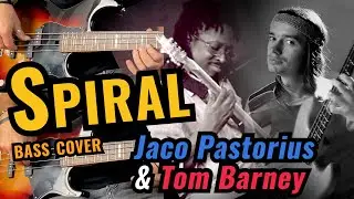 Jaco Pastorius & Tom Barney - Spiral (Bob Mintzer) Two Bass Cover #basscover  #jacopastorius