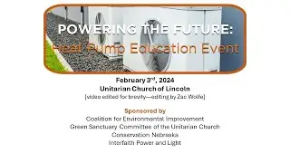 Powering the Future: Heat Pump Education Event--Edited Recording
