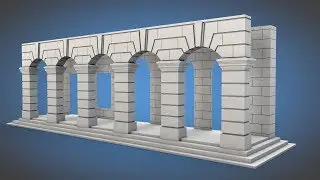 Modeling a Building Facade in C4D - 01: The Basic Stairs | Cinema 4D Tutorial