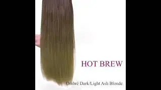 Hair Extensions, Human Hair, 100% Virgin Remy, Seamless Clip-in. HOT BREW - bylauramayers