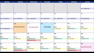 Pass the CPA in 4 months - FREE pdf study plan templates available for download