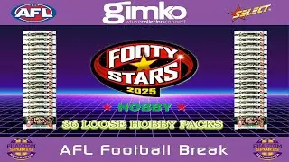 #2390 AFL Select Football 2025 Footy Stars Hobby 36 Packs - Live Card Break (16/04/2025)