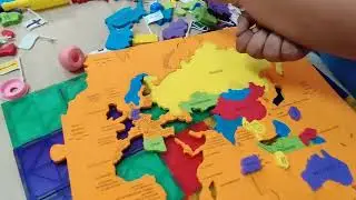 World Map Game/ Playing with Sibling/ Kids Game/ Learning of Maps/ Puzzle for Kids