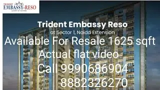 TRIDENT EMBASSY RESO SEC 1 NoidaExt FULLY MIVAN CONSTRUCTION  Available for resale 1625 sqft size