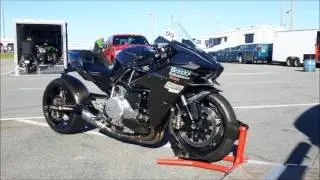 Worlds Fastest Stock Motor Kawasaki Ninja H2 - 8.1 at 176mph - April 2017