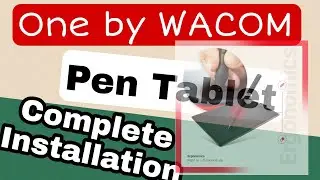 How to install and use One by Wacom pen Tablet medium size.complete Installation process