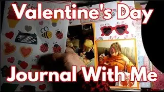 Valentine's Day Layout #journalwithme #junkjournalideas #memorykeeping