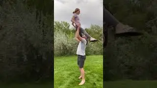 Partner stunt: Acro #acro #cheer #duodance #partnerfitness #gymnastics