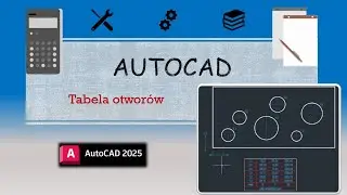 AutoCAD Mechanical - tabela otworów