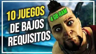 Los 10 Mejores JUEGOS Para PC De BAJOS RECURSOS (POCA RAM)