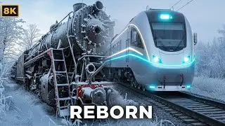 Iron Ghost | Abandoned Steam Train in the Frozen Taiga (Cinematic Observation)