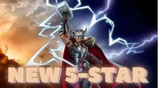 Marvel Puzzle Quest NEW 5-STAR Character Review (MIGHTY THOR JANE FOSTER) BEST BUILDS +TEAMS