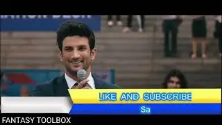 Sushant Singh Rajput emotional dialogue ❤️