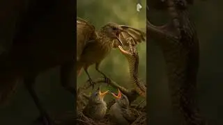 snake vs bird #shorts #ai #animal