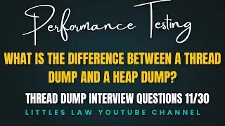 11/30: What is the difference between a thread dump and a heap dump? #threaddumps #heapdumps
