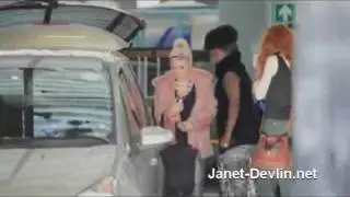 Janet, Misha and Amelia & Little Mix leaving the ITV studios