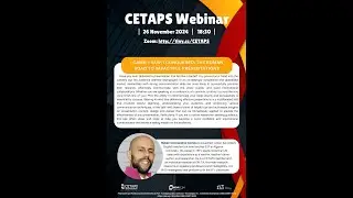 CETAPS Webinar Series - 26 November 2024