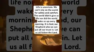 Life is uncertain #love #god