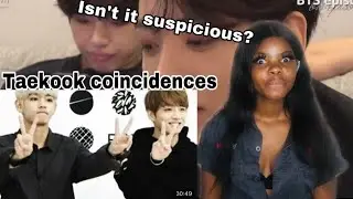 [REACTION] TOP 30 TAEKOOK COINCIDENCES THAT MADE US DOUBLE THINK EVERYTHING. Vid from @taekooklives