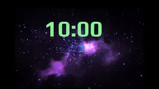 10-Minute Countdown Timer with Clean Design [No Sound] - Kid Friendly