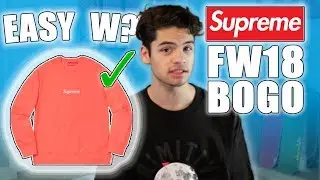 Supreme Box Logo Live Cop - FW18 Week 16 Crewneck