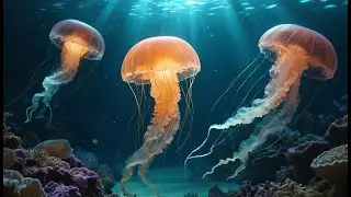 Jellyfish Glow and Start to Flow | Calming Ocean Nursery Rhyme for Kids | Underwater Song