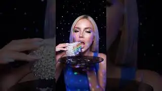 Frozen Diamond Rainbow Cake! 🍰🧊💎🌈 #asmr #mukbang #asmrshorts #foodasmr #asmreating #satisfying