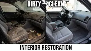 DIRTY to BRAND NEW! Complete Car Interior Restoration | Before & After 🔥
