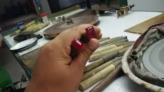 natural Ruby cutting polishing process