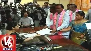 TRS leaders file nominations for respective Posts