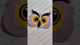Owl face mask | how to make owl | Paper mask | owl craft #artandcraft #mask #facemask #papercraft